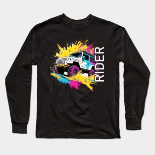 Rider vintage retro design Long Sleeve T-Shirt